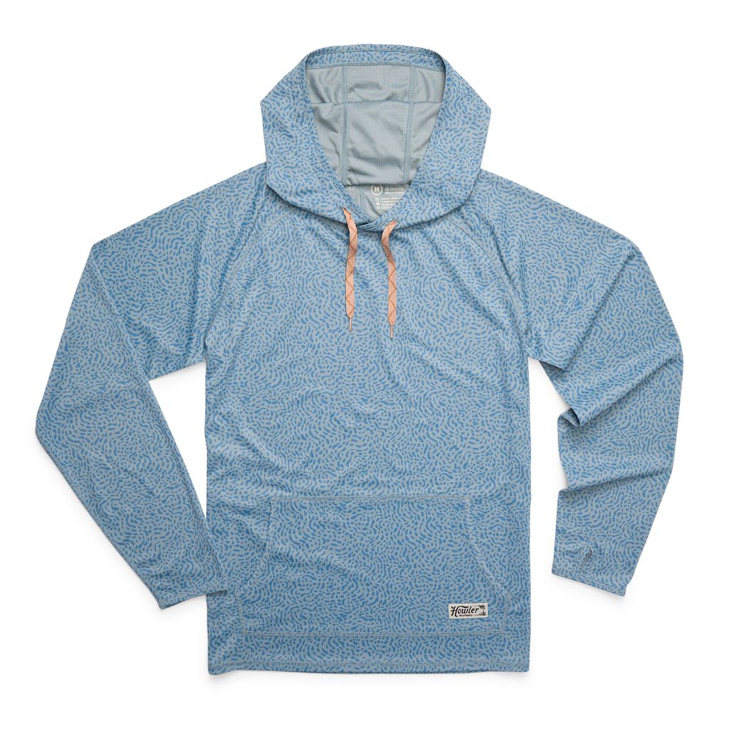 Loggerhead Hoodie- Pond Patterns Iron Blue